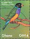 Gouldian Finch Chloebia gouldiae  2017 Colorful birds Sheet