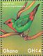 Red-throated Parrotfinch Erythrura psittacea  2017 Colorful birds Sheet