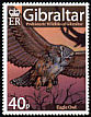 Eurasian Eagle-Owl Bubo bubo  2007 Prehistoric wildlife of Gibraltar 5v set