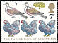 European Turtle Dove Streptopelia turtur  1977 Christmas 6v set