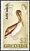 Brown Pelican Pelecanus occidentalis  1972 Overprint AIR MAIL on 1968.01, 1969.01-02 