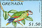 St. Lucia Amazon Amazona versicolor  1996 West Indian birds Sheet