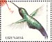Green-throated Carib Eulampis holosericeus  1998 Christmas  MS