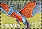 Archaeopteryx Archaeopteryx lithografica  1999 Prehistoric animals 9v sheet