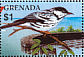 Blackpoll Warbler Setophaga striata  2005 Hurricane relief 6v sheet