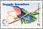 Purple-throated Carib Eulampis jugularis  1995 Birds of the Caribbean Sheet