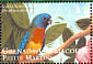 Scarlet-chested Parrot Neophema splendida  2000 Parrots and Parakeets Sheet