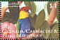Red-capped Parrot Purpureicephalus spurius  2000 Parrots and Parakeets Sheet