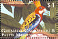 Eastern Rosella Platycercus eximius  2000 Parrots and Parakeets Sheet