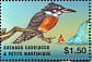 Ringed Kingfisher Megaceryle torquata  2005 Hurricane relief 6v sheet
