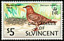 Ruddy Quail-Dove Geotrygon montana  1974 Overprint GRENADINES OF on St Vincent 1970.01 
