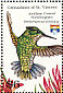 Antillean Crested Hummingbird Orthorhyncus cristatus  1992 Hummingbirds, Genova 92  MS MS MS