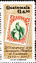 Resplendent Quetzal Pharomachrus mocinno  2007 Guatemala Philatelic Association 75 years 