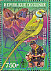 Seychelles Parakeet Psittacula wardi †  1993 Overprint 50 eme ANNIVERSAIRE... on 1988.02  MS