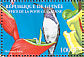 Costa's Hummingbird Calypte costae  2002 Caribbean Hummingbirds Sheet