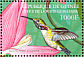Calliope Hummingbird Selasphorus calliope  2002 Caribbean Hummingbirds Sheet