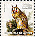 Long-eared Owl Asio otus  2002 Owls Sheet