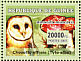 Western Barn Owl Tyto alba  2007 Owls and fungi Sheet