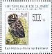 Little Owl Athene noctua  2009 Owls, stamp on stamp Sheet