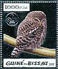 Eurasian Pygmy Owl Glaucidium passerinum  2005 Owls, B.Powell Sheet,silver