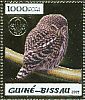 Eurasian Pygmy Owl Glaucidium passerinum  2005 Owls, B.Powell Sheet,gold