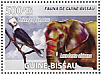 White-crested Helmetshrike Prionops plumatus  2008 Elephants and birds Sheet
