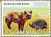 Helmeted Guineafowl Numida meleagris  2008 Hyenas and birds Sheet
