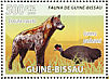 Crested Guineafowl Guttera pucherani  2008 Hyenas and birds Sheet