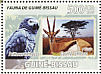 Grey Parrot Psittacus erithacus  2008 Gazelles and parrots Sheet