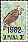 Harpy Eagle Harpia harpyja  1982 Overprint 1982 on 1978.01 
