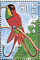 Crimson Topaz Topaza pella  1993 Birds of Guyana Sheet