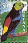 Paradise Tanager Tangara chilensis  1993 Birds of Guyana Sheet