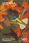 White-necked Jacobin Florisuga mellivora  1996 Birds Sheet