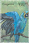 Hyacinth Macaw Anodorhynchus hyacinthinus  1999 Parrots of Central America Sheet