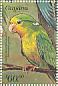 Mountain Parakeet Psilopsiagon aurifrons  1999 Parrots of Central America Sheet