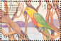 Sun Parakeet Aratinga solstitialis  2001 Tropical birds Sheet