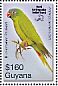 Blue-crowned Parakeet Thectocercus acuticaudatus  2010 Overprint Haiti Earthquake...on 2007.02 Sheet