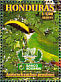 Emerald Toucanet Aulacorhynchus prasinus  1999 Birds of Honduras in danger of extinction Sheet