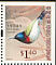 Fork-tailed Sunbird Aethopyga christinae  2006 Birds definitives Booklet