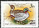 Eurasian Teal Anas crecca  1989 Surcharge on 1988.01 