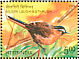 Nilgiri Laughingthrush Montecincla cachinnans  2006 Endangered birds of India 4v sheet