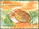 Manipur Bush Quail Perdicula manipurensis  2006 Endangered birds of India 4v sheet
