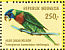 Coconut Lorikeet Trichoglossus haematodus  1980 Parrots Sheet