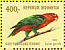 Chattering Lory Lorius garrulus  1980 Parrots Sheet