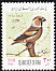 Hawfinch Coccothraustes coccothraustes  2001 New year stamps 