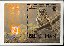 Long-eared Owl Asio otus  1997 Owls Booklet