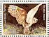 Western Barn Owl Tyto alba  1987 Biblical birds, owls Sheet, s 31x23mm
