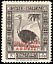 Somali Ostrich Struthio molybdophanes  1934 Overprint ONORANZE... on 1932.01 