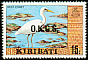 Pacific Reef Heron Egretta sacra  1981 Overprint O.K.G.S. 