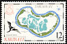 Great Frigatebird Fregata minor  1985 Island maps 4v set
